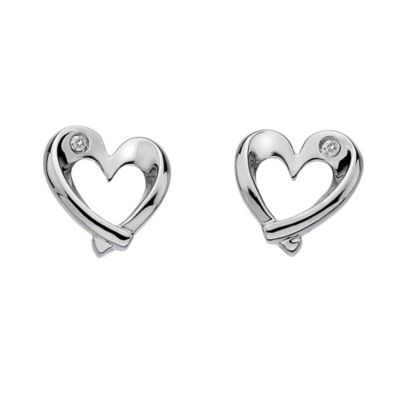 Hot Diamonds sterling silver entwine heart stud earrings - Product number 1113860