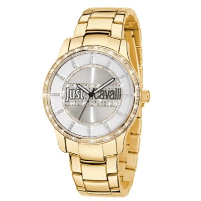Just Cavalli Ladies' Crystal Gold-Plated Bracelet Watch - Product number 1114867