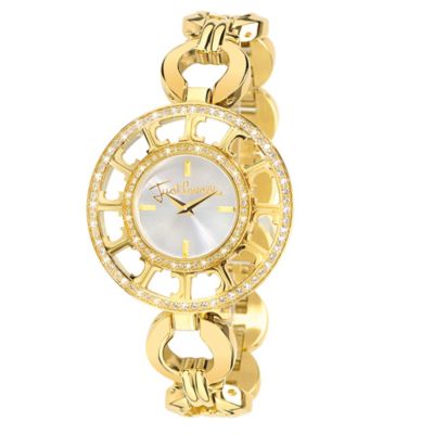 Just Cavalli Ladies' Multi Logo Gold-Plated Bracelet Watch - Product number 1114972