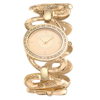 Just Cavalli Sinuous Ladies' Gold-Plated Bracelet Watch - Product number 1115111