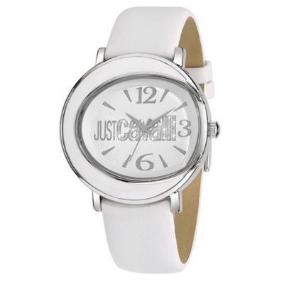 Just Cavalli Ladies' Crystal White Enamel Watch - Product number 1115235