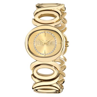 Just Cavalli Ladies' Crystal Gold-Plated Bracelet Watch - Product number 1115294