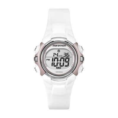 Timex Marathon Child's White & Pink Digital Strap Watch - Product number 1120778