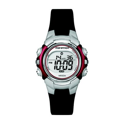 Timex Marathon Child's Black & Silver Digital Strap Watch - Product number 1122312
