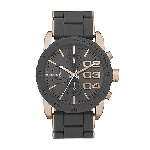 Diesel Ladies' Gunmetal & Rose Gold Tone Bracelet Watch