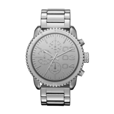 Diesel Ladies' Silver Dial Stainless Steel Bracelet Watch