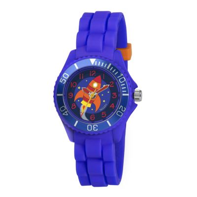 Tikkers Children's Blue Rocket Silicone Strap Watch - Product number 1133616