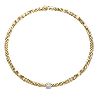Fope Flex' It Vendome 18ct yellow gold diamond necklace - Product number 1134426