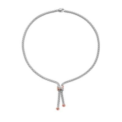 Fope Flex' It Solo 18ct white gold diamond necklace - Product number 1134442