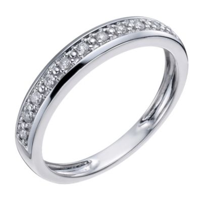 9ct white gold 10 point eternity ring - Product number 1135031
