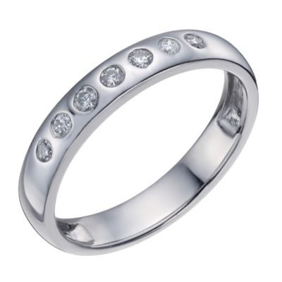 Platinum 3.5mm 13 point diamond ring - Product number 1135309