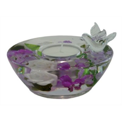 Podium Purple Flower Butterfly Candle Holder - Product number 1135910