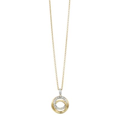 Marco Bicego Jaipur 18ct gold 16 point diamond link pendant - Product number 1142887