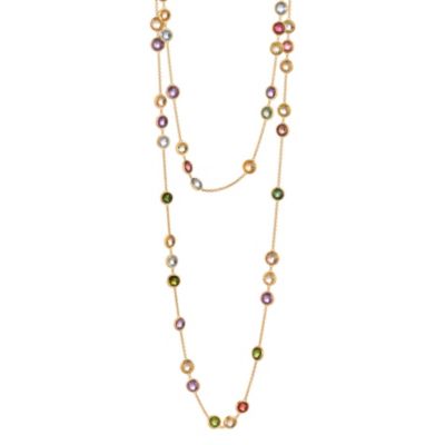 Marco Bicego Jaipur 18ct gold mix stone necklace - Product number 1142925