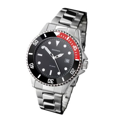 Sekonda Men's Black Dial Stainless Steel Bracelet Watch - Product number 1149938