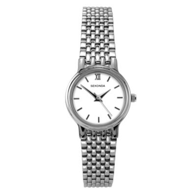 Sekonda Ladies' White Dial Stainless Steel Bracelet Watch - Product number 1150146