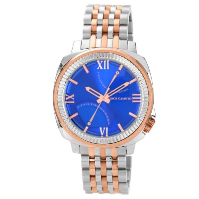 Vince Camuto Men's Blue Dial Two Tone Bracelet Watch - Product number 1152637