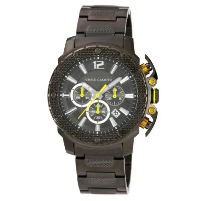 Vince Camuto Men's Gunmetal Ion-Plated Bracelet Watch - Product number 1152734