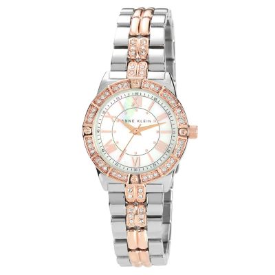 Anne Klein Ladies' Stone Set Two Tone Bracelet Watch - Product number 1153978
