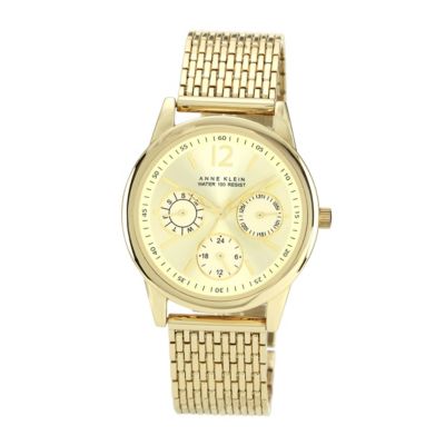 Anne Klein Ladies' Champagne Dial Gold Tone Bracelet Watch - Product number 1153994