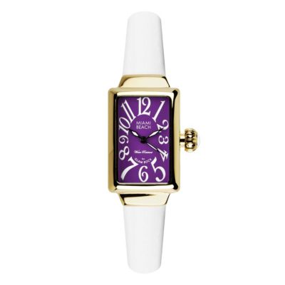 Glam Rock Miami Beach Ladies' White Silicone Strap Watch - Product number 1210041