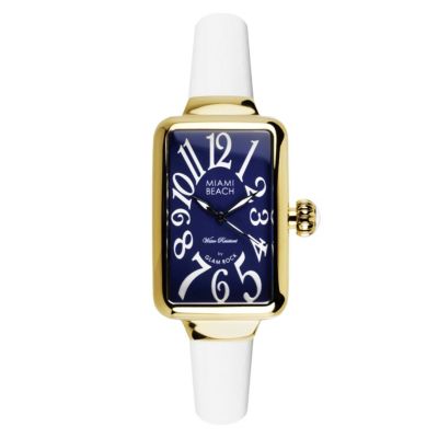 Glam Rock Miami Beach Ladies' White Silicone Strap Watch - Product number 1210076