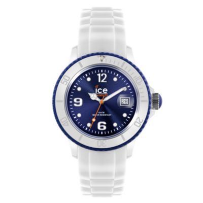 Ice-Watch Men's Blue Dial White Silicone Strap Watch - Product number 1220446