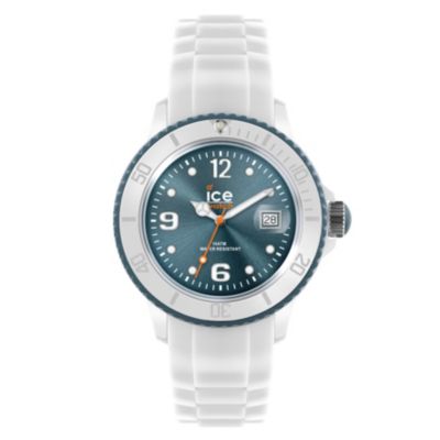 Ice-Watch Men's Blue Dial White Silicone Strap Watch - Product number 1220454