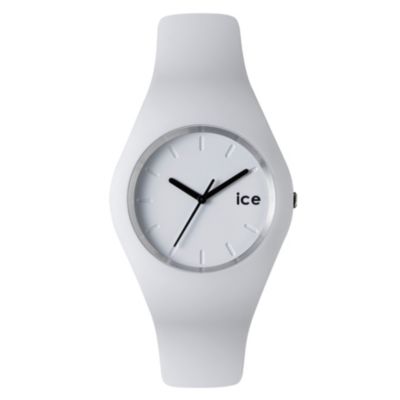 Ice-Watch Ladies' White & Black Silicone Strap Watch - Product number 1220527
