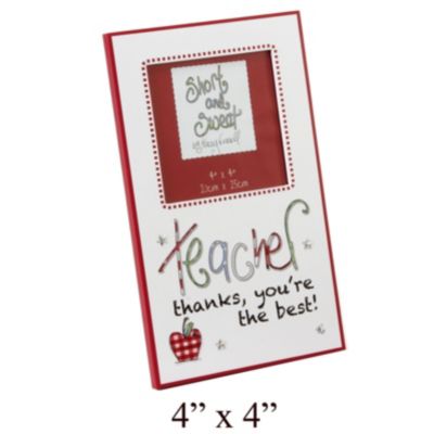 Tracey Russell 4" x 4" Best Teacher Photo Frame - Product number 1224190