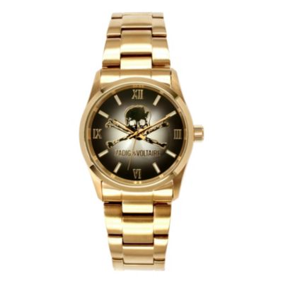 Zadig & Voltaire Ladies' Gold Tone Skull Bracelet Watch - Product number 1232088