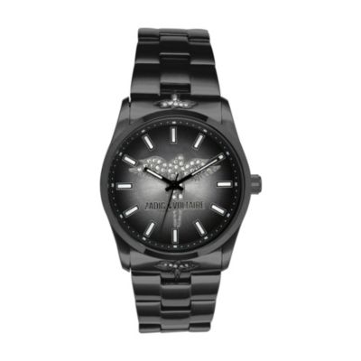 Zadig & Voltaire Ladies' Black Crystal Angel Bracelet Watch - Product number 1232223