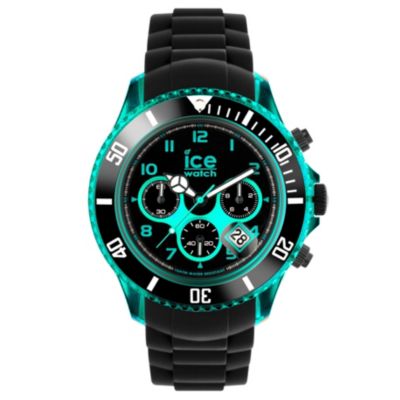 Ice-Watch Men's Turquoise & Black Silicone Strap Watch - Product number 1233513