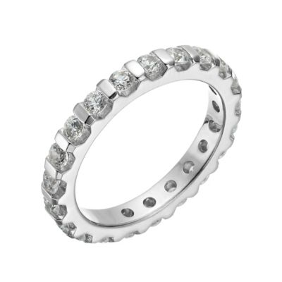 Platinum 1 carat diamond eternity ring Ernest Jones