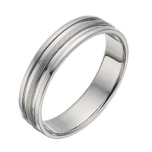 Palladium Matt & Polished Ring