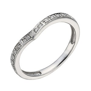9ct White Gold 1.1 Carat Diamond Fancy Shaped Ring