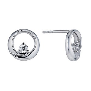 The Forever Diamond Silver 14 Point Diamond Earrings