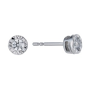 The Forever Diamond 9ct White Gold 1/4 Carat Stud Earrings