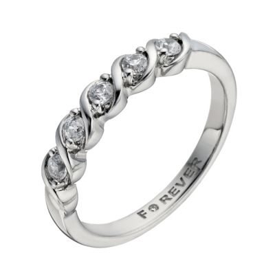 The Forever Diamond Palladium 950 1/4 Carat Diamond Ring
