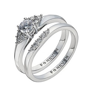 The Forever Diamond 18ct White Gold 1/2 Carat Bridal Set