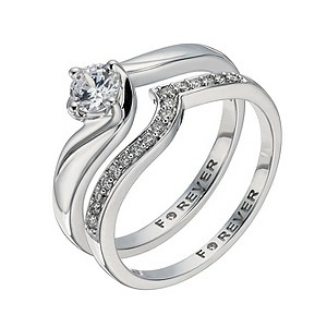 The Forever Diamond 9ct White Gold 2/5 Carat Bridal Set