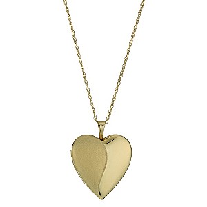 Together Silver & 9ct Yellow Gold Bonded Heart Locket