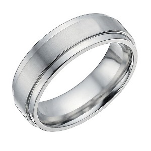 Cobalt 7mm Matt & Polished Ring