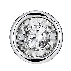 9ct White Gold Illusion Diamond Stud Earrings