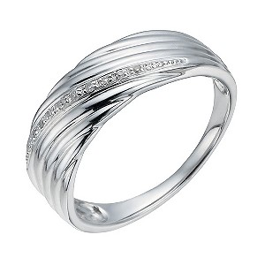 Silver & Diamond Ring