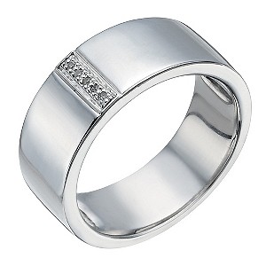 Silver & Diamond Ring