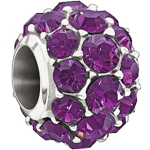 Chamilia With Purple Swarovski Crystal Splendour Bead