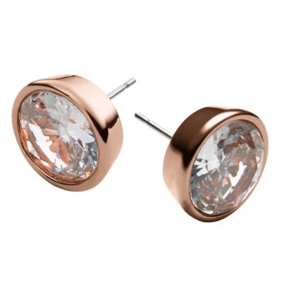 Michael kors rose store gold stud earrings