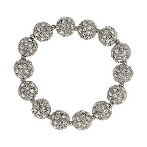 Mikey White Crystal Heavy Bracelet