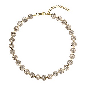 Mikey Yellow Crystal Heavy Necklace